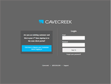 Tablet Screenshot of portal.cavecreek.net